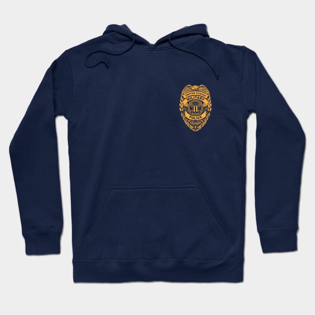 U.S. Military Police Veteran Gold Badge Hoodie by hobrath